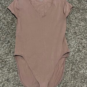 Old Navy brown V-Neck Bodysuit